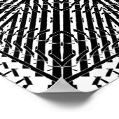 Umgewandelte Spiegel-Mandala Poster (Ecke)