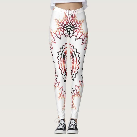 Umgewandeltes Eklipse Soundwave Kreuz Leggings (Vorderseite)