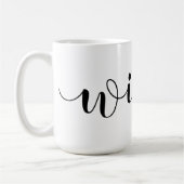 Umgriffs"Wifey" handgeschriebenes Skript Kaffeetasse (Links)