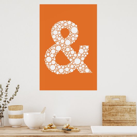 Umhänge (und Symbol) Blubble Type Poster (Küche)