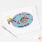 umhüllen, um ein Glas für Ihre Pinsel, Künstler od Rechteckiger Aufkleber (Umschlag)