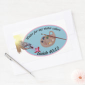 umhüllen, um ein Glas für Ihre Pinsel, Künstler od Rechteckiger Aufkleber (Umschlag)