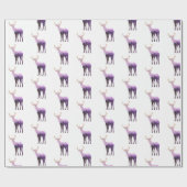 Umhüllen von Papier-Lila Tonen Hirsch/Elch Geschenkpapier (Flach)