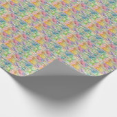 Umhüllen von Papier Rl. Happy Oaster in Pasten Geschenkpapier (Ecke)