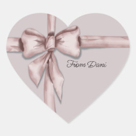 Umhüllt in einen rosa Aufkleber mit Bugmarke