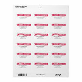 Umhüllt mit Liebe-Holiday-Adressetiketten Adressaufkleber (Vorne)