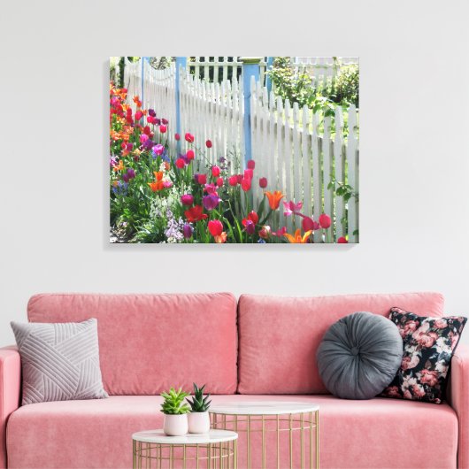 Umhüllte Leinenwulst Gartenturm Leinwanddruck (Insitu (Wohnzimmer))