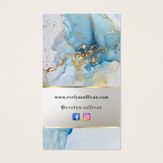 Umhüllung aus blauem Marmor (Rückseite)