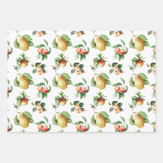 Umhüllung - Obst Geschenkpapier Set (Vorderseite 2)