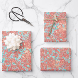 Umhüllung rosa blau geschenkpapier set