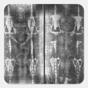 Umhüllung von Turin in Vollversion Quadratischer Aufkleber
