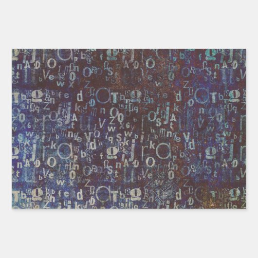 Umhüllungs-, Entpackungs- oder Collage-Papier Geschenkpapier Set (Vorderseite 2)