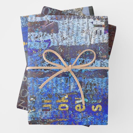 Umhüllungs-, Entpackungs- oder Collage-Papier Geschenkpapier Set (Beispiel)