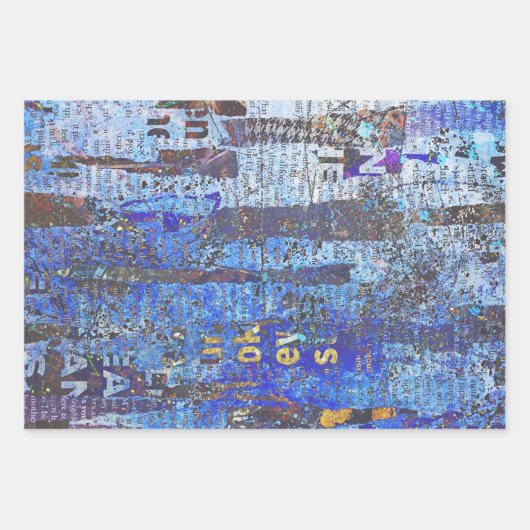 Umhüllungs-, Entpackungs- oder Collage-Papier Geschenkpapier Set (Vorderseite)