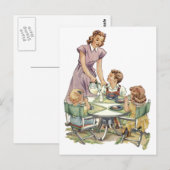 Umhüllungs-Mittagessen Postkarte (Vorne/Hinten)