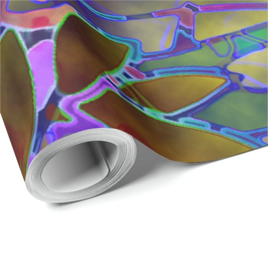 Umhüllungspapier Abstraktes Hartglas Geschenkpapier (Rolleneckpunkt)