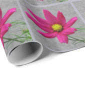 Umhüllungspapier aus rosa Blume Geschenkpapier (Rolleneckpunkt)