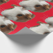 Umhüllungspapier aus roter Guinea Geschenkpapier (Ecke)