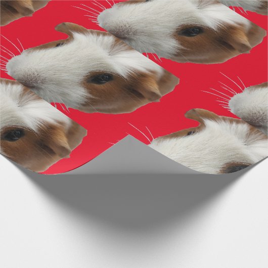 Umhüllungspapier aus roter Guinea Geschenkpapier (Ecke)