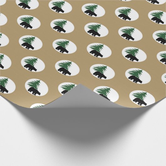 Umhüllungspapier aus schwarzem Party Geschenkpapier (Ecke)