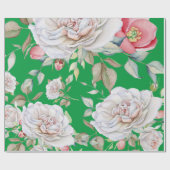 Umhüllungspapier - Blumenmuster in Aquarellfarben Geschenkpapier (Flach)