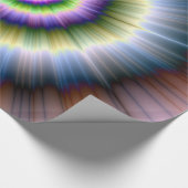 Umhüllungspapier, das blau grün und rosa explodier geschenkpapier (Ecke)