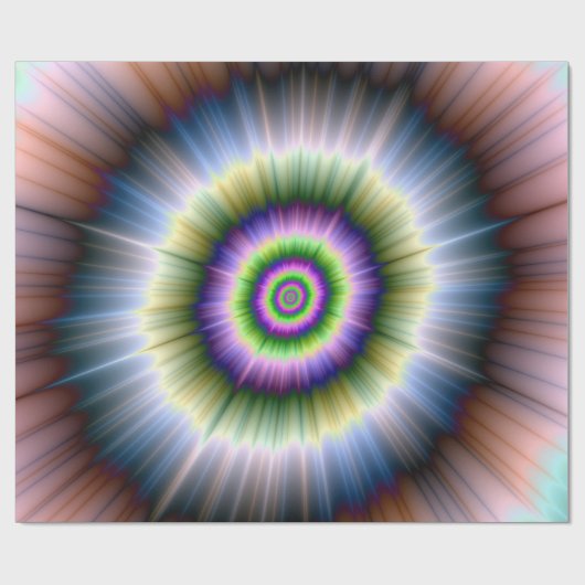 Umhüllungspapier, das blau grün und rosa explodier geschenkpapier (Flach)