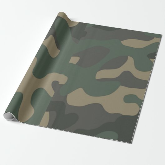 Umhüllungspapier der grünen Camouflage, Geschenke, Geschenkpapier (Ungerollt)