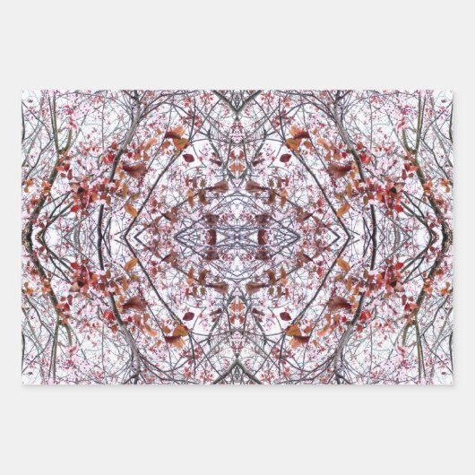 Umhüllungspapier: Entwurf für gebackene Kirschblos Geschenkpapier Set (Vorderseite)