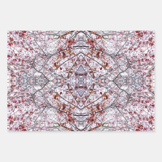 Umhüllungspapier: Entwurf für gebackene Kirschblos Geschenkpapier Set (Vorderseite 2)