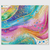 Umhüllungspapier farbenfroh abstraktes Design Geschenkpapier (Flach)