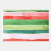 Umhüllungspapier - Farbstreifen Geschenkpapier Set (Vorderseite 2)