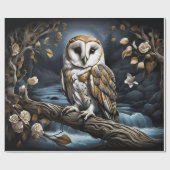 Umhüllungspapier Flachblatt Set von 3 Schalen auf Geschenkpapier (Flach)