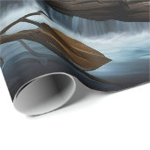 Umhüllungspapier Flachblatt Set von 3 Schalen auf Geschenkpapier (Rolleneckpunkt)