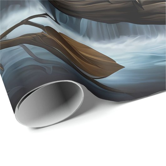 Umhüllungspapier Flachblatt Set von 3 Schalen auf  Geschenkpapier (Rolleneckpunkt)