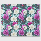 Umhüllungspapier für Blume in weiblichem Rosa und  Geschenkpapier (Flach)