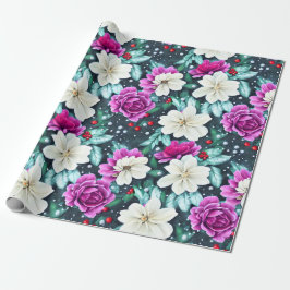 Umhüllungspapier für Blume in weiblichem Rosa und Geschenkpapier