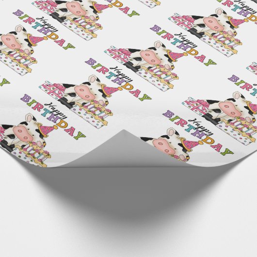 Umhüllungspapier für das Party der Mutterkuh Geschenkpapier (Ecke)