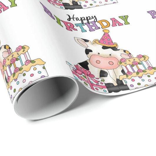Umhüllungspapier für das Party der Mutterkuh Geschenkpapier (Rolleneckpunkt)