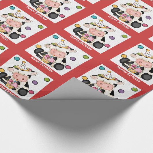 Umhüllungspapier für das Party der Mutterkuh Geschenkpapier (Ecke)
