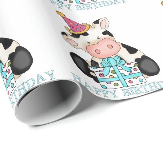 Umhüllungspapier für das Party der Mutterkuh Geschenkpapier (Rolleneckpunkt)
