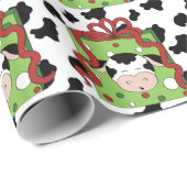 Umhüllungspapier für den Cartoon der Landkuh Geschenkpapier (Rolleneckpunkt)