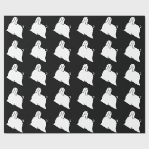 Umhüllungspapier für die afghanische Silhouette Geschenkpapier