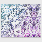 Umhüllungspapier für grüne Wasserfarben Geschenkpapier (Flach)