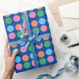 Umhüllungspapier für mehrfarbige Kreise Geschenkpapier