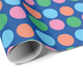 Umhüllungspapier für mehrfarbige Kreise Geschenkpapier (Rolleneckpunkt)