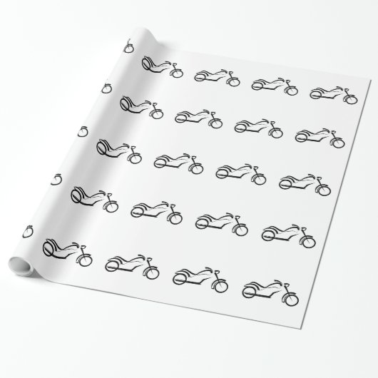 Umhüllungspapier für Motorräder. Geschenkpapier (Ungerollt)