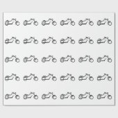 Umhüllungspapier für Motorräder. Geschenkpapier (Flach)