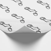 Umhüllungspapier für Motorräder. Geschenkpapier (Ecke)