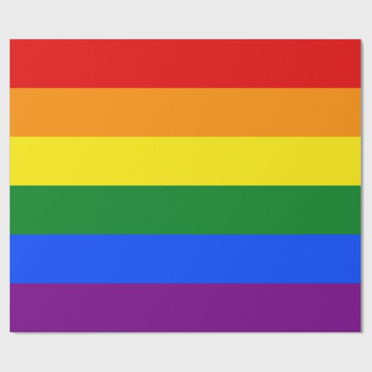 Umhüllungspapier für Regenbogenfahnen - Große Stre Geschenkpapier (Flach)